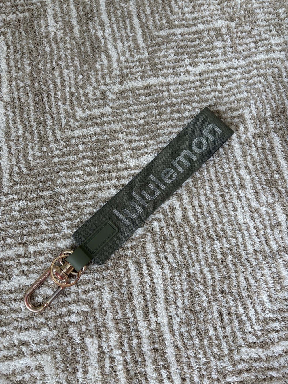lululemon athletica Olive Green Key Fob Strap